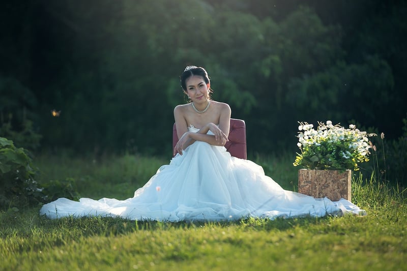 Floral Lace Wedding Dress